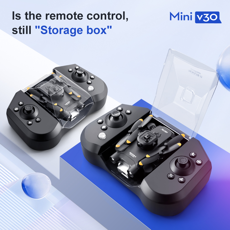 Mini V30 WiFi FPV Drone With 4 - Drone Remote Controller Lanyard 评论和价格