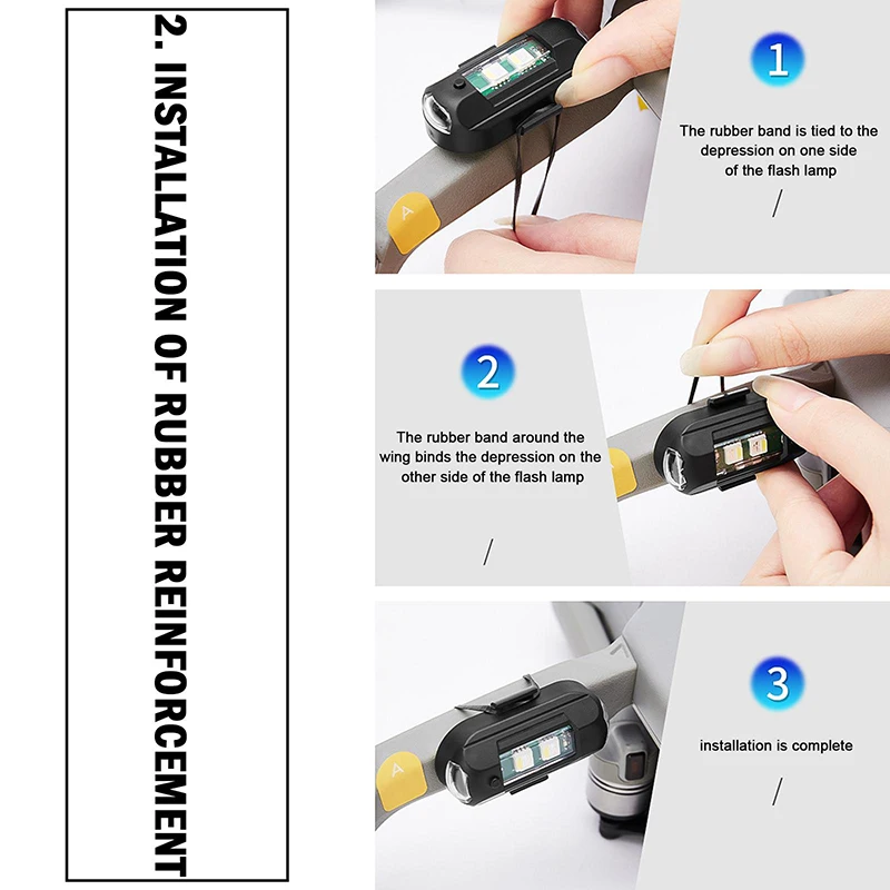 1Pcs Remote LED RGB Anti-colli - Drone Strobe Light 评论和价格