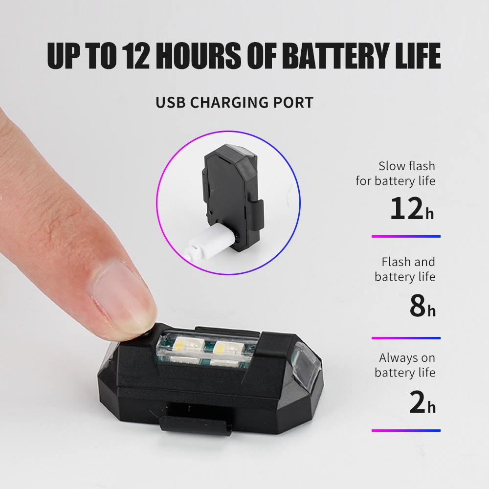 1PC 7 Color Mini USB Charging  - Drone Strobe Light 评论和价格
